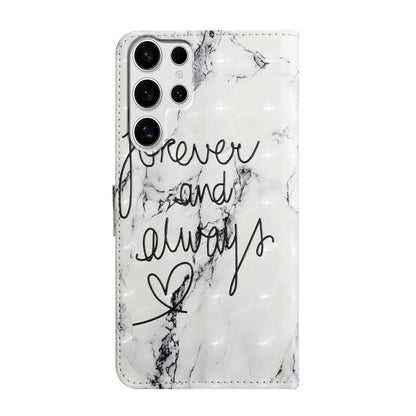 For Samsung Galaxy S25 Ultra 5G Oil Embossed 3D Drawing Leather Phone Case(Words Marble) by buy2fix