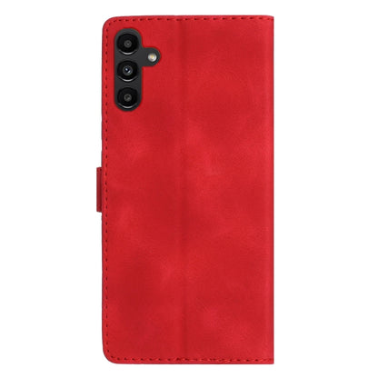 For Samsung Galaxy S25+ 5G Flower Butterfly Embossing Pattern Leather Phone Case(Red) - Galaxy S25+ 5G Cases by buy2fix | Online Shopping UK | buy2fix