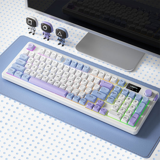 LANGTU L98 Wireless RGB Tri-mode Mechanical Gaming Keyboard(Blue) - Wireless Keyboard by LANGTU | Online Shopping UK | buy2fix
