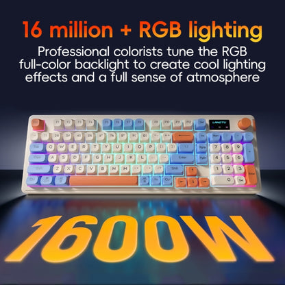 LANGTU L98 Wireless RGB Tri-mode Mechanical Gaming Keyboard(Blue) - Wireless Keyboard by LANGTU | Online Shopping UK | buy2fix