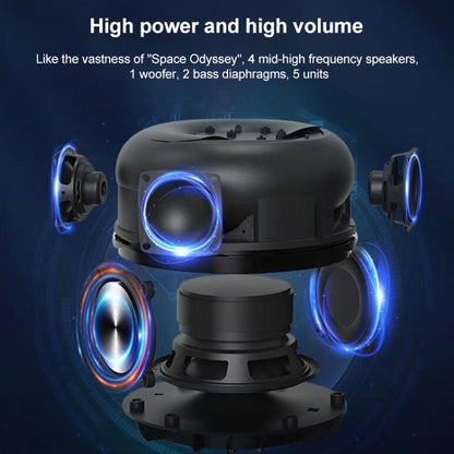 LP90 40W Wireless Bluetooth RGB LED Speaker(Black) - Desktop Speaker by buy2fix | Online Shopping UK | buy2fix