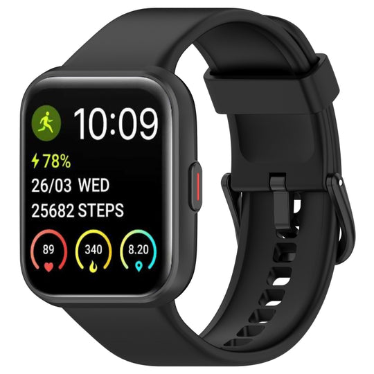 For SKG V7 / V7 Pro Solid Color Silicone Watch Band(Black)