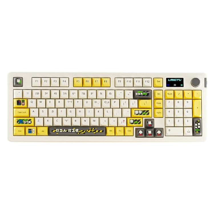 LANGTU L98 Wired RGB Mechanical Gaming Keyboard(Yellow) - Wired Keyboard by LANGTU | Online Shopping UK | buy2fix