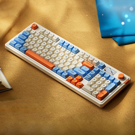 LANGTU L98 Wired RGB Gaming Keyboard(Blue White)