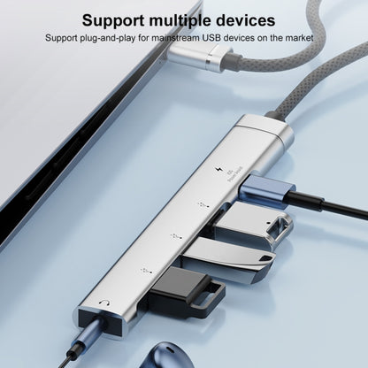 5 in 1 USB-C / Type-C Interface Multi-function HUB Adapter(Grey) - USB HUB by buy2fix | Online Shopping UK | buy2fix