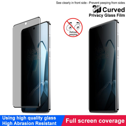 For OnePlus 13 imak 3D Curved HD Full Screen Anti-spy Tempered Glass Protective Film by imak