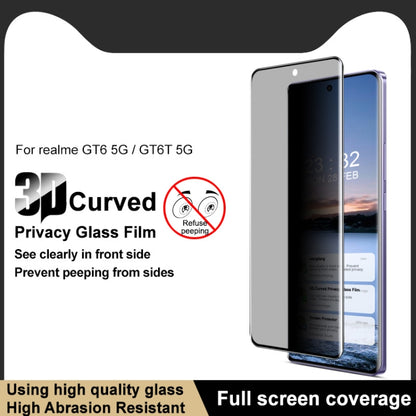 For Realme GT 6T 5G Global imak 3D Curved HD Full Screen Anti-spy Tempered Glass Protective Film - Realme Tempered Glass by imak | Online Shopping UK | buy2fix