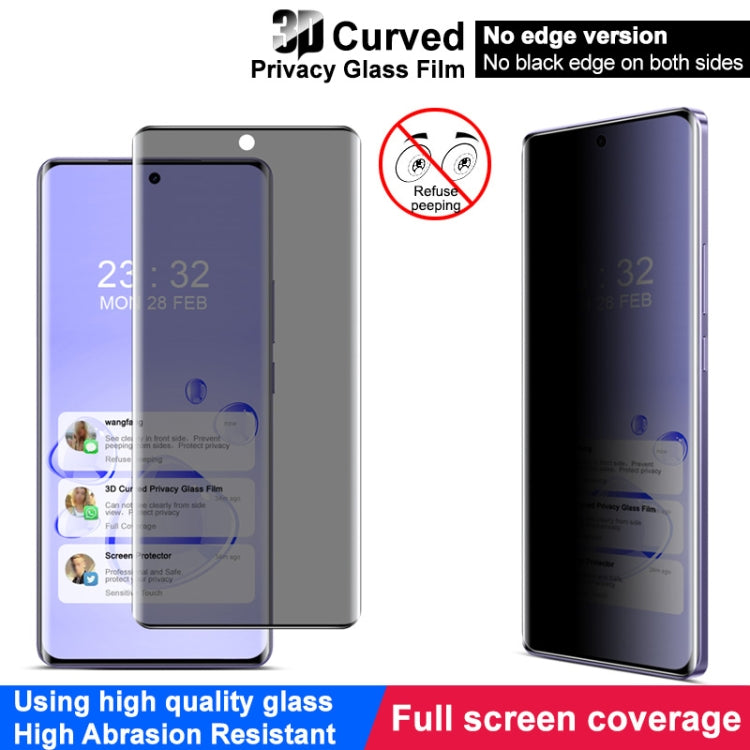 For Realme GT 6 5G Global imak 3D Curved Privacy Full Screen Tempered Glass Film - Realme Tempered Glass by imak | Online Shopping UK | buy2fix