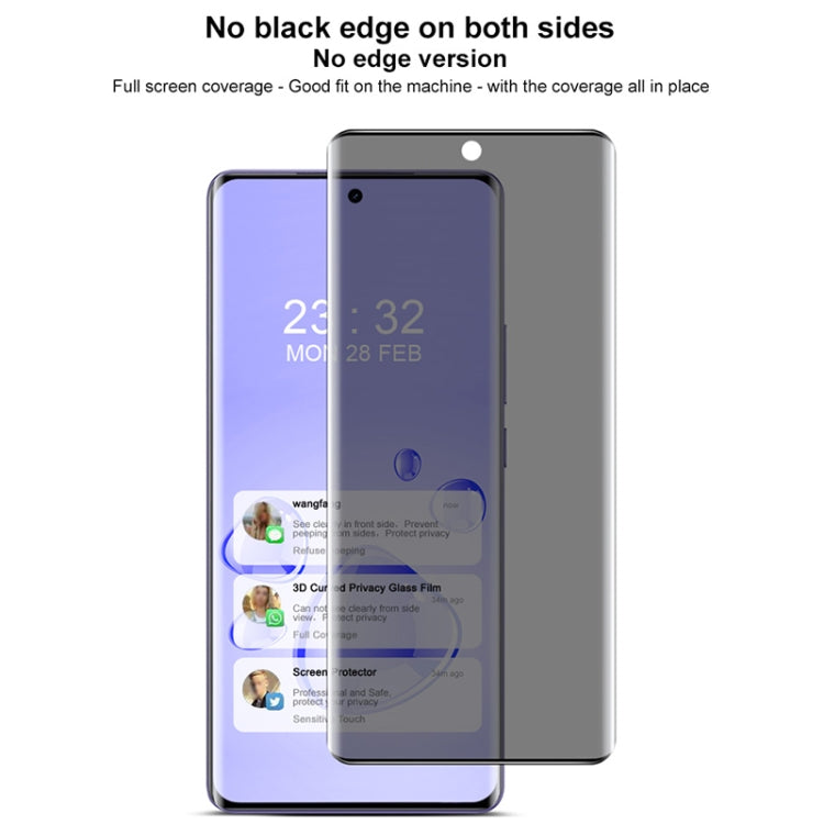 For Realme GT 6T 5G Global imak 3D Curved Privacy Full Screen Tempered Glass Film - Realme Tempered Glass by imak | Online Shopping UK | buy2fix