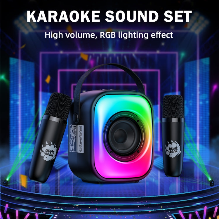 ONIKUMA L7 5W Karaoke Bluetooth Speaker with 2 Microphones(Black) - Desktop Speaker by ONIKUMA | Online Shopping UK | buy2fix