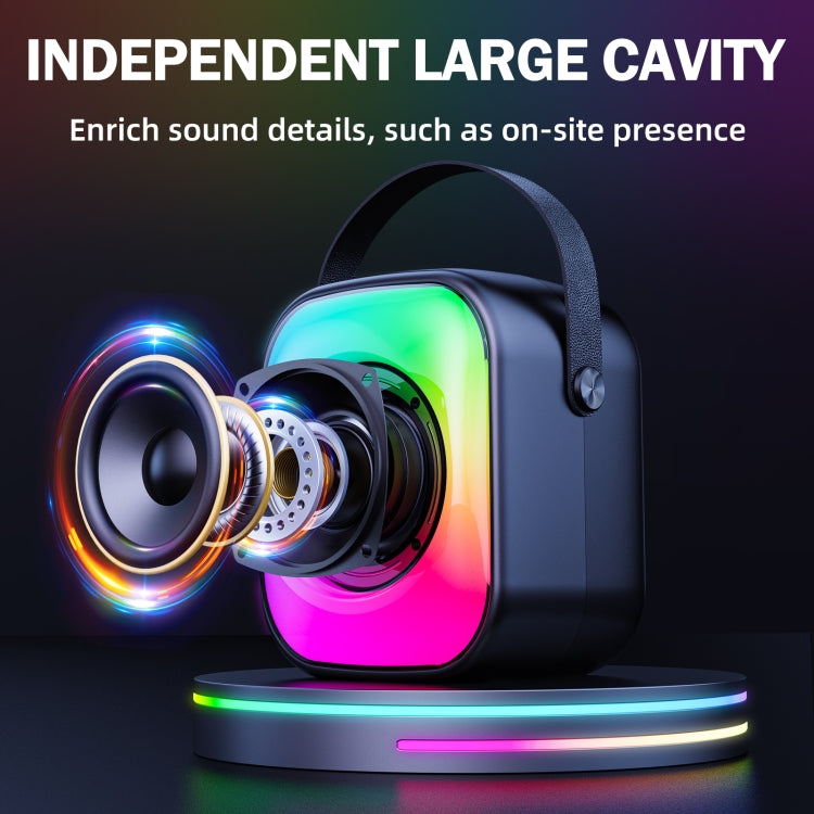 ONIKUMA L7 5W Karaoke Bluetooth Speaker with 2 Microphones(Black) - Desktop Speaker by ONIKUMA | Online Shopping UK | buy2fix