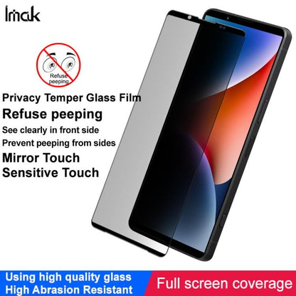 For Sony Xperia 1 VII imak HD Full Screen Privacy Tempered Glass Protective Film - Sony Tempered Glass by imak | Online Shopping UK | buy2fix