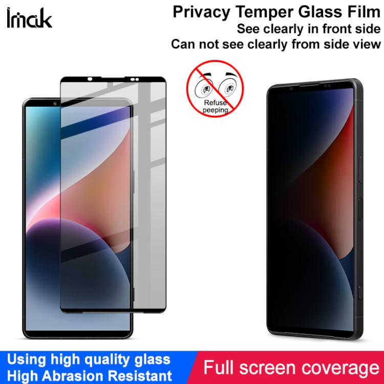 For Sony Xperia 1 VII imak HD Full Screen Privacy Tempered Glass Protective Film - Sony Tempered Glass by imak | Online Shopping UK | buy2fix