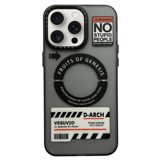 For iPhone 14 Pro Max Double-Layer Frosted IMD MagSafe Phone Case(English Label NO) by buy2fix