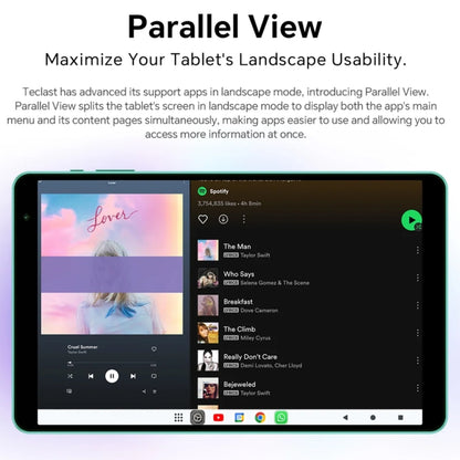 Teclast P85T Tablet PC 8 inch WiFi6, 4GB+64GB,  Android 14 Allwinner A523 Octa Core(Mint Green) - TECLAST by TECLAST | Online Shopping UK | buy2fix