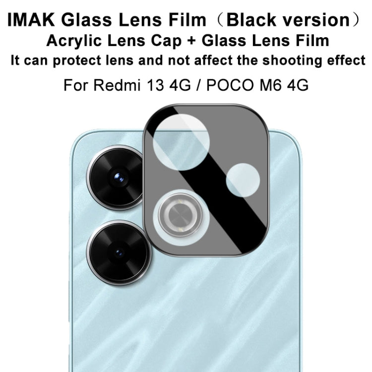 For Xiaomi POCO M6 4G imak High Definition Integrated Glass Lens Film Black Version - For Xiaomi by imak | Online Shopping UK | buy2fix