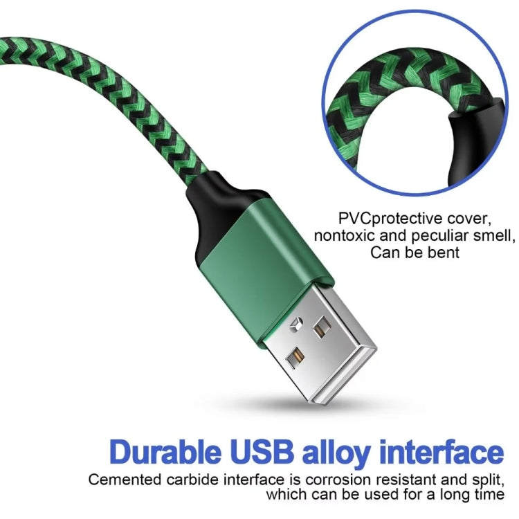 USB-A to Dual 3.5mm Separate Style Audio Adapter Cable, Length:1m(Green) - Video & Audio Cable by buy2fix | Online Shopping UK | buy2fix