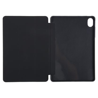 For Huawei MatePad 11.5 S GEBEI 3-folding Holder Shockproof Flip Leather Tablet Case(Black) - Huawei by GEBEI | Online Shopping UK | buy2fix