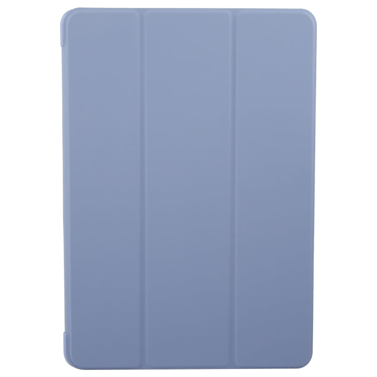 For Huawei MatePad 11.5 S GEBEI 3-folding Holder Shockproof Flip Leather Tablet Case(Purple) - Huawei by GEBEI | Online Shopping UK | buy2fix