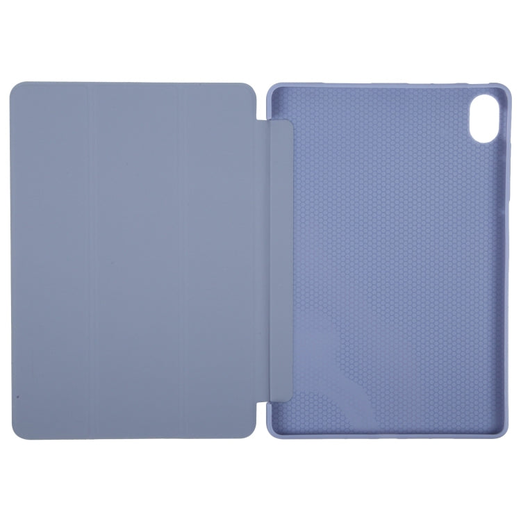 For Huawei MatePad 11.5 S GEBEI 3-folding Holder Shockproof Flip Leather Tablet Case(Purple) - Huawei by GEBEI | Online Shopping UK | buy2fix
