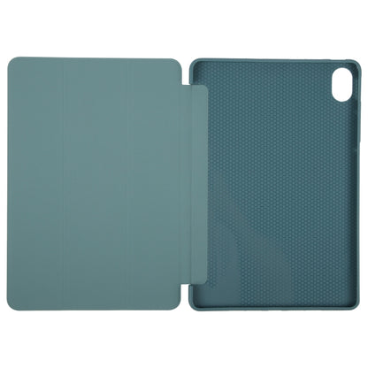 For Huawei MatePad 11.5 S GEBEI 3-folding Holder Shockproof Flip Leather Tablet Case(Dark Green) - Huawei by GEBEI | Online Shopping UK | buy2fix
