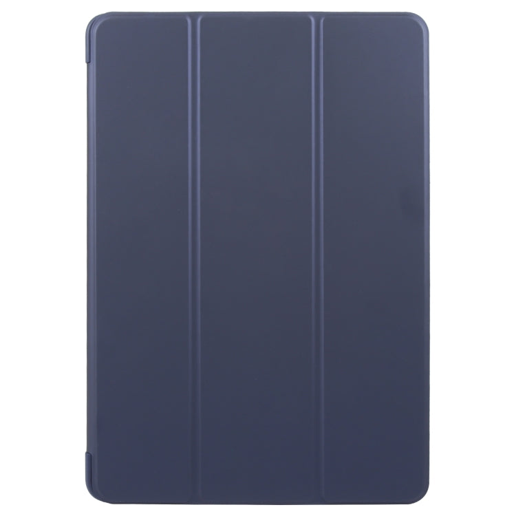 For Huawei MatePad 11.5 S GEBEI 3-folding Holder Shockproof Flip Leather Tablet Case(Dark Blue) - Huawei by GEBEI | Online Shopping UK | buy2fix