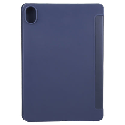 For Huawei MatePad 11.5 S GEBEI 3-folding Holder Shockproof Flip Leather Tablet Case(Dark Blue) - Huawei by GEBEI | Online Shopping UK | buy2fix