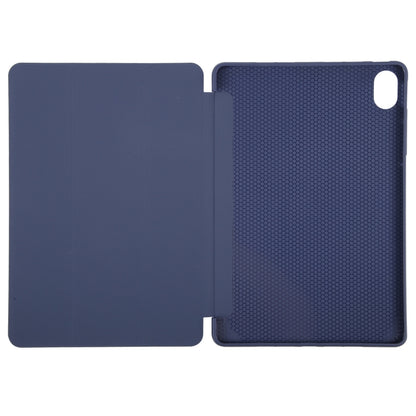 For Huawei MatePad 11.5 S GEBEI 3-folding Holder Shockproof Flip Leather Tablet Case(Dark Blue) - Huawei by GEBEI | Online Shopping UK | buy2fix