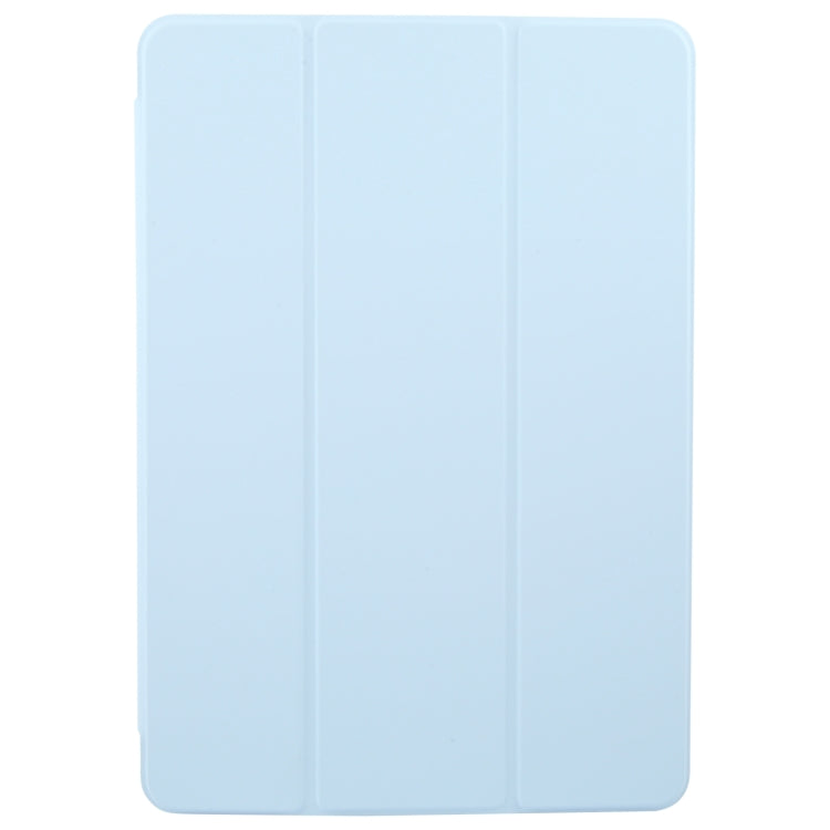 For Huawei MatePad 11.5 S GEBEI 3-folding Holder Shockproof Flip Leather Tablet Case(Sky Blue) - Huawei by GEBEI | Online Shopping UK | buy2fix