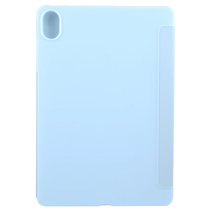 For Huawei MatePad 11.5 S GEBEI 3-folding Holder Shockproof Flip Leather Tablet Case(Sky Blue) - Huawei by GEBEI | Online Shopping UK | buy2fix
