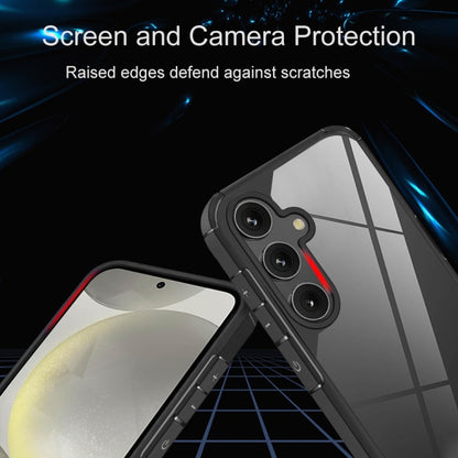 For Samsung Galaxy S25 5G Acrylic+TPU Transparent Shockproof Phone Case(Black) by buy2fix