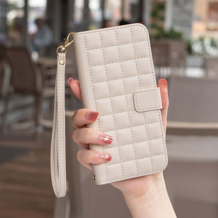 For Tecno Spark Go 2024 / 20C / Pop 8 Square Texture Leather Phone Case(Beige) by buy2fix