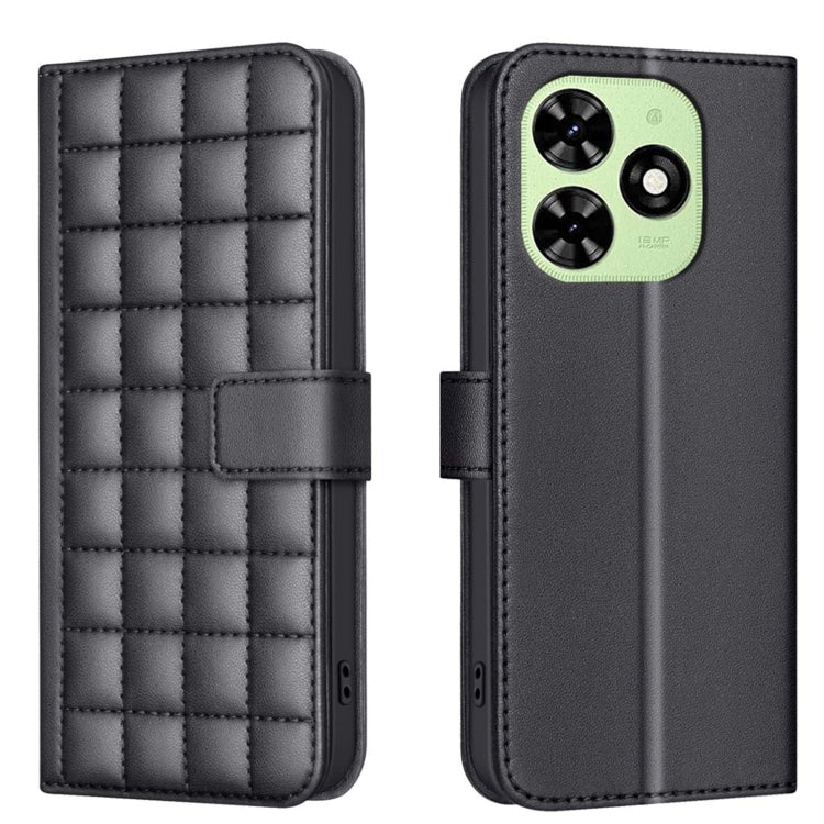 For Tecno Spark Go 2024 / 20C / Pop 8 Square Texture Leather Phone Case(Black) by buy2fix