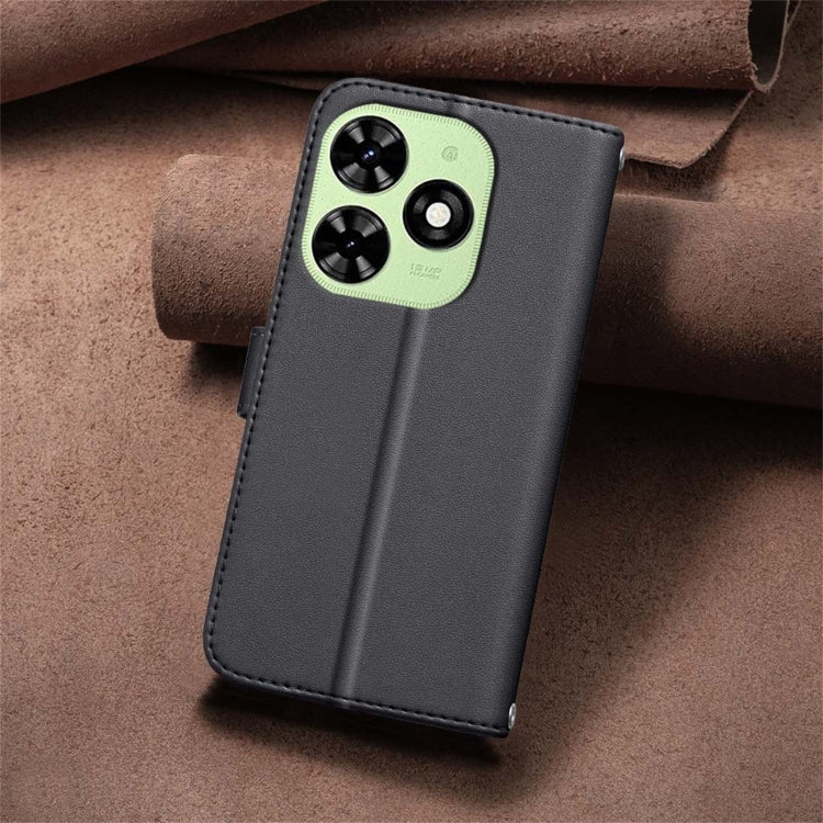 For Tecno Spark Go 2024 / 20C / Pop 8 Square Texture Leather Phone Case(Black) by buy2fix