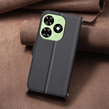 For Tecno Spark Go 2024 / 20C / Pop 8 Square Texture Leather Phone Case(Black) by buy2fix