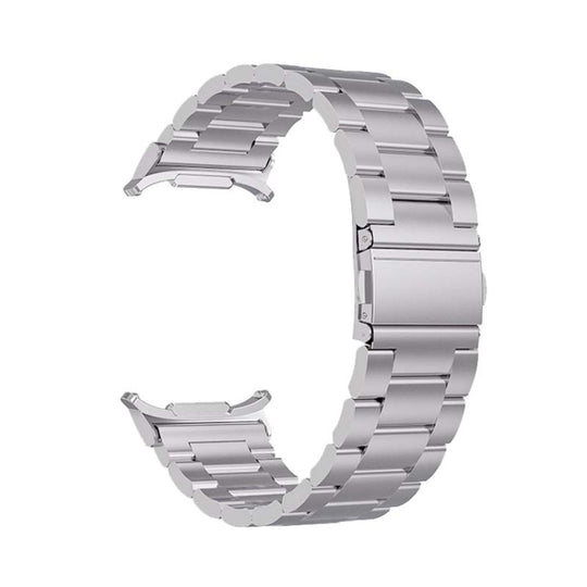 For Galaxy Watch Ultra2 2026 / 2025 / 1 2024 Three Beads Steel Watch Band(Silver)