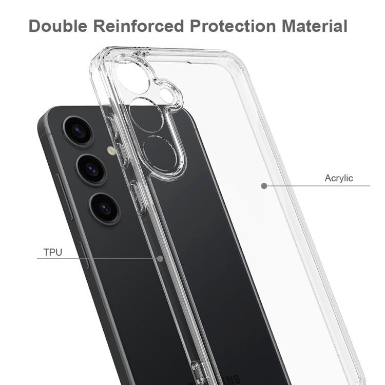 For Samsung Galaxy S25+ 5G Scratchproof Acrylic TPU Phone Case(Transparent) by buy2fix