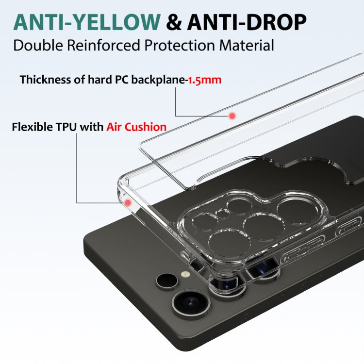 For Samsung Galaxy S25 Ultra 5G Scratchproof Acrylic TPU Phone Case(Transparent) by buy2fix