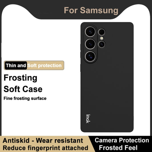 For Samsung Galaxy S25 Ultra 5G imak UC-3 Series Shockproof Frosted TPU Phone Case(Black) by imak