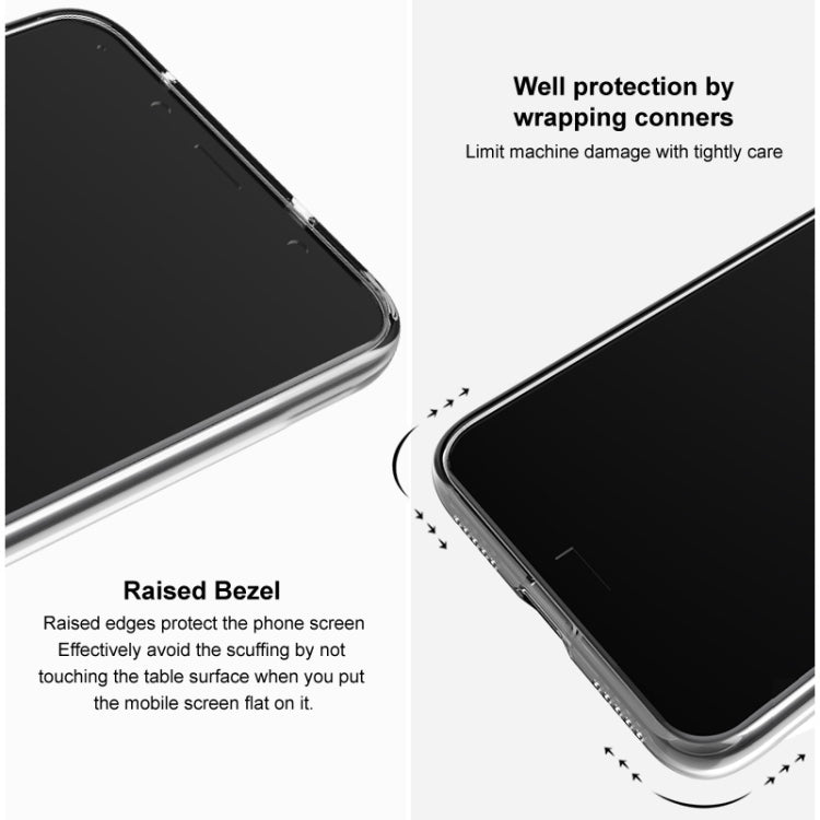 For Google Pixel 9 Pro XL IMAK UX-5 Series Transparent Shockproof TPU Protective Phone Case(Transparent  Black) - Google Cases by imak | Online Shopping UK | buy2fix