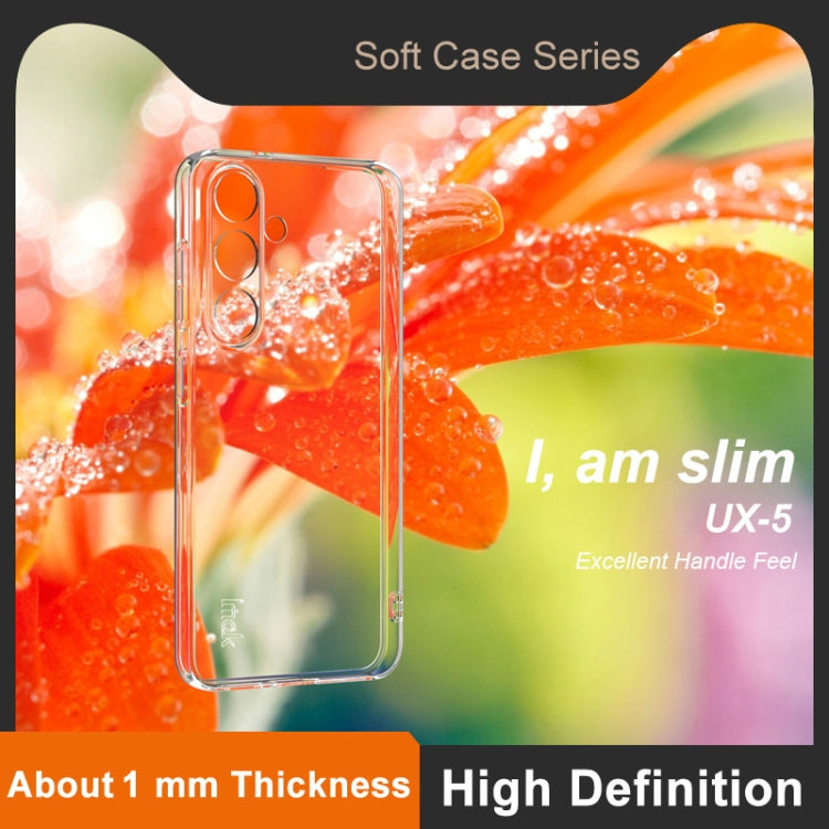 For Samsung Galaxy S25 5G imak UX-5 Series Super Slim Transparent Shockproof TPU Protective Case(Transparent) by imak