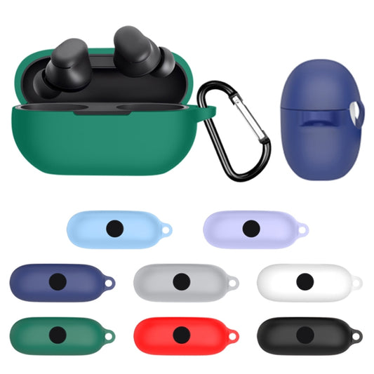 For Beats Solo Buds Wireless Earphones Silicone Protective Case with Hole(Dark Green) by buy2fix