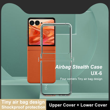 For Motorola Razr 50 imak UX-6 series All-inclusive Shockproof Airbag TPU Invisible Phone Case(Transparent) - Motorola Cases by imak | Online Shopping UK | buy2fix