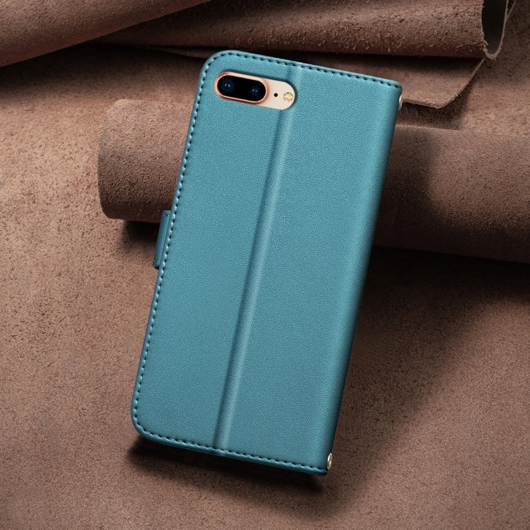 For iPhone 16e Square Texture Leather Phone Case(Green) by buy2fix