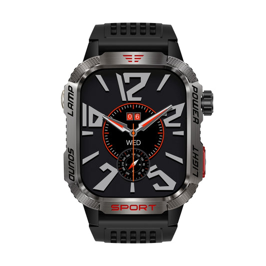 HT29 2.01 inch IPS Screen Triple Proof Smart Watch with Banknote Detector Light(Black) by buy2fix