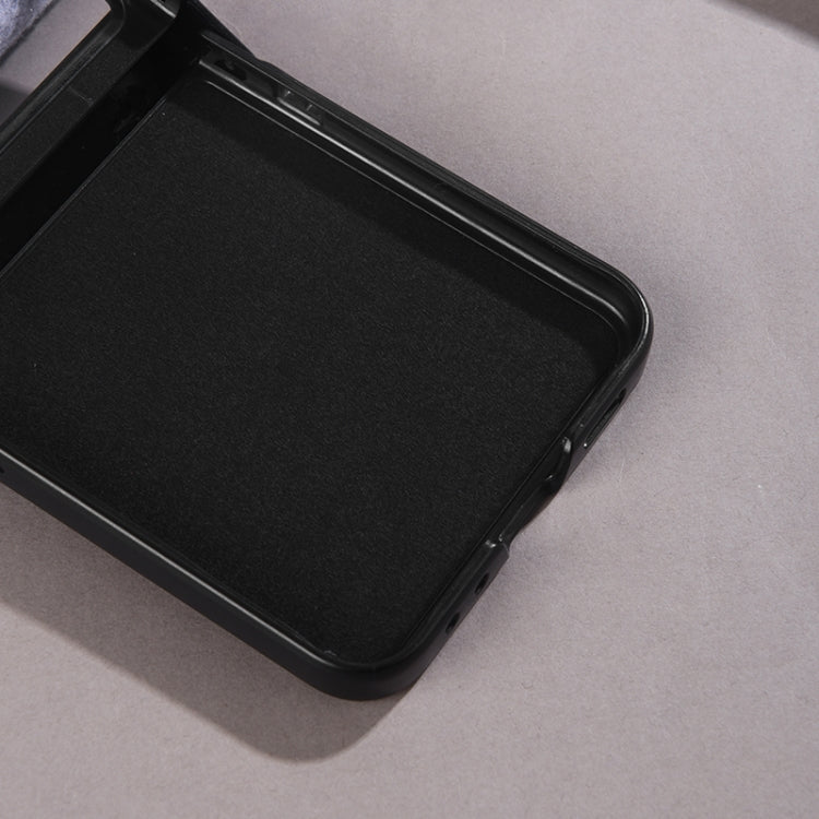 For Motorola Razr 50 Three-stage Folding Magsafe Cloth Texture Phone Case(Grey) by buy2fix