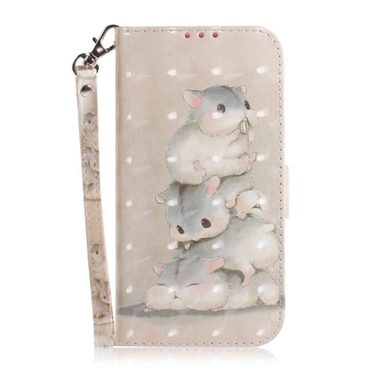 For Samsung Galaxy S25+ 5G 3D Colored Flip Leather Phone Case(Squirrels) by buy2fix