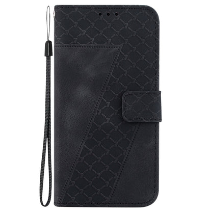 For Samsung Galaxy S25+ 5G Seven-shaped Embossed Leather Phone Case(Black) by buy2fix