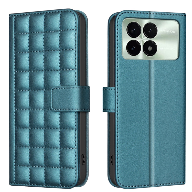 For Redmi K70 / K70 Pro Square Texture Leather Phone Case(Green) - Xiaomi Cases by buy2fix | Online Shopping UK | buy2fix