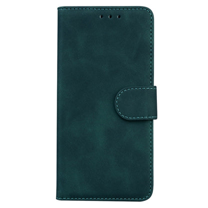 For Samsung Galaxy S25 Ultra 5G Skin Feel Pure Color Flip Leather Phone Case(Green) by buy2fix